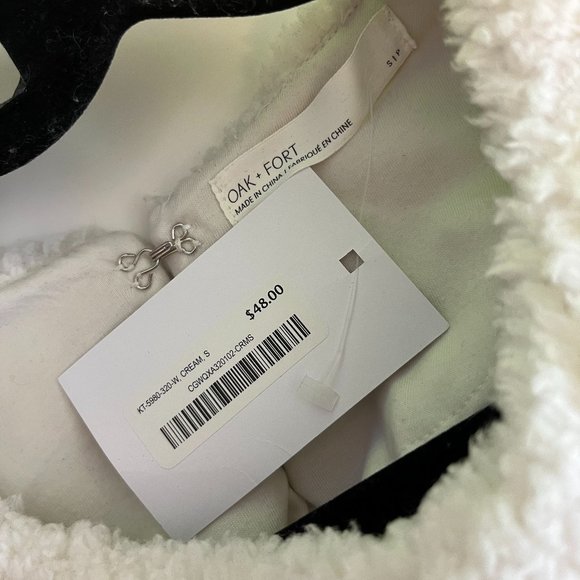 Oak & Fort Sherpa Crop - Picture 3 of 3